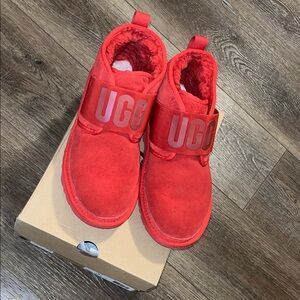 UGG Bold Red Suede Boots